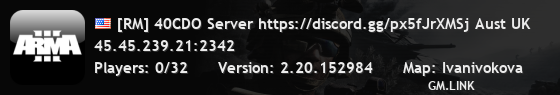 [RM] 40CDO Server https://discord.gg/px5fJrXMSj Aust UK