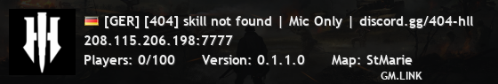 [GER] [404] skill not found | Mic Only | discord.gg/404-hll