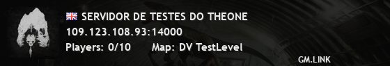 SERVIDOR DE TESTES DO THEONE