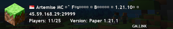 Artemise MC ₊˚ Sɴᴏᴡʏ 🎄 Rᴇᴀʟᴍs◈ 1.21.10