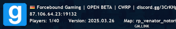 Forcebound Gaming | OPEN BETA | CWRP | discord.gg/3CrKHpqhUY