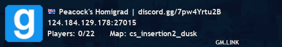 Peacock's Homigrad | discord.gg/7pw4Yrtu2B
