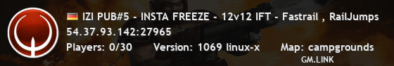 IZI PUB#5 - INSTA FREEZE - 12v12 IFT - Fastrail , RailJumps