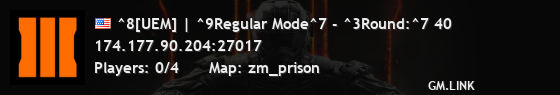 ^8[UEM] | ^9Regular Mode^7 - ^3Round:^7 40