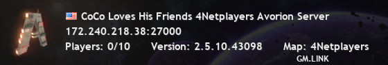 CoCo Loves His Friends 4Netplayers Avorion Server