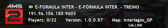 E-FORMULA INTER - E-FÓRMULA INTER  - TREINO