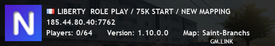 LIBERTY  ROLE PLAY / 75K START / NEW MAPPING