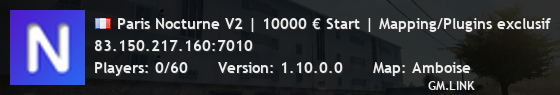 Paris Nocturne V2 | 10000 € Start | Mapping/Plugins exclusif