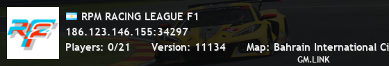 RPM RACING LEAGUE F1