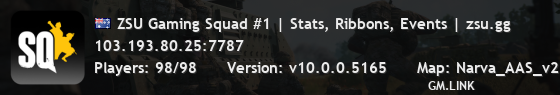 ZSU Gaming Squad #1 | Stats, Ribbons, Events | zsu.gg