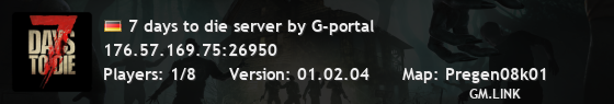 7 days to die server by G-portal