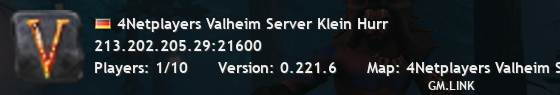 4Netplayers Valheim Server Klein Hurr