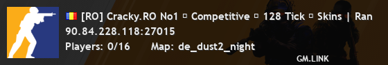 [RO] Cracky.RO No1 ★ Competitive ★ 128 Tick ★ Skins | Ran