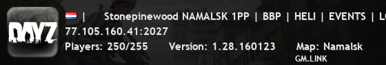 |     Stonepinewood NAMALSK 1PP | BBP | HELI | EVENTS | LOOT+