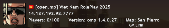 [open.mp] Viet Nam RolePlay 2025
