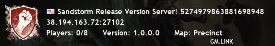 Sandstorm Release Version Server! 5274979863881698948