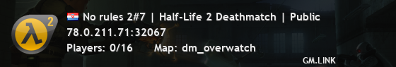 No rules 2#7 | Half-Life 2 Deathmatch | Public