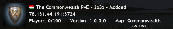 The Commonwealth PvE - 2x3x - Modded