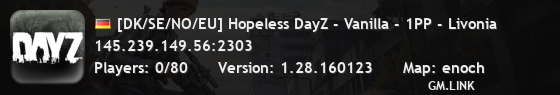 [DK/SE/NO/EU] Hopeless DayZ - Vanilla - 1PP - Livonia