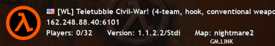 [WL] Teletubbie Civil-War! (4-team, hook, conventional weapons)