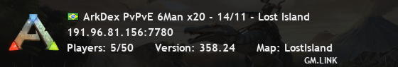 ArkDex PvPvE 6Man x20 - 14/11 - Lost Island