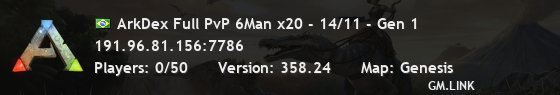 ArkDex Full PvP 6Man x20 - 14/11 - Gen 1