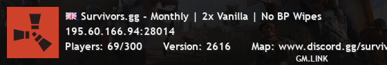 Survivors.gg - Monthly | 2x Vanilla | No BP Wipes