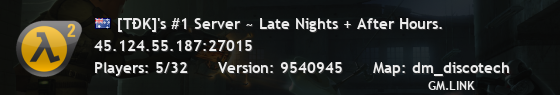 [TÐK]'s #1 Server ~ Late Nights + After Hours.