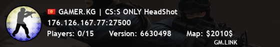 GAMER.KG | CS:S ONLY HeadShot
