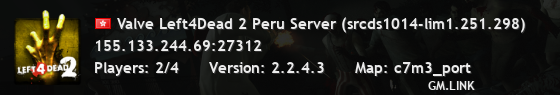 Valve Left4Dead 2 Peru Server (srcds1014-lim1.251.298)