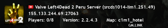 Valve Left4Dead 2 Peru Server (srcds1014-lim1.251.49)