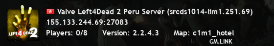 Valve Left4Dead 2 Peru Server (srcds1014-lim1.251.69)