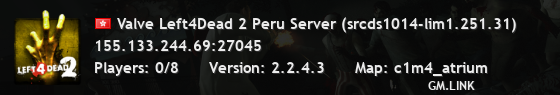 Valve Left4Dead 2 Peru Server (srcds1014-lim1.251.31)