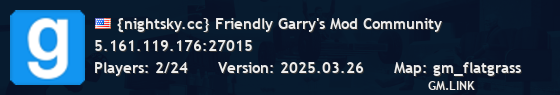 {nightsky.cc} Friendly Garry's Mod Community