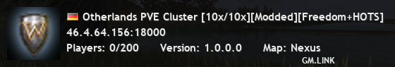 Otherlands PVE Cluster [10x/10x][Modded][Freedom+HOTS]