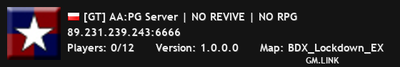[GT] AA:PG Server | NO REVIVE | NO RPG