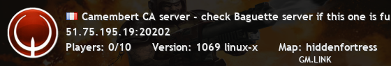 Camembert CA server - check Baguette server if this one is full