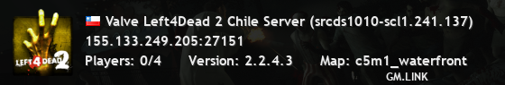Valve Left4Dead 2 Chile Server (srcds1010-scl1.241.137)
