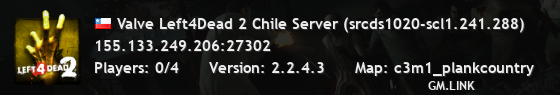Valve Left4Dead 2 Chile Server (srcds1020-scl1.241.288)