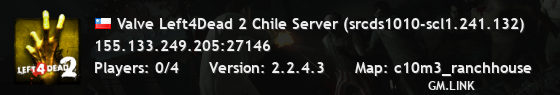 Valve Left4Dead 2 Chile Server (srcds1010-scl1.241.132)