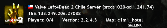 Valve Left4Dead 2 Chile Server (srcds1020-scl1.241.74)