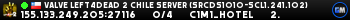 Valve Left4Dead 2 Chile Server (srcds1010-scl1.241.102)