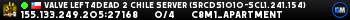 Valve Left4Dead 2 Chile Server (srcds1010-scl1.241.154)