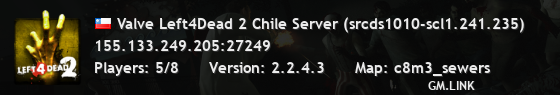 Valve Left4Dead 2 Chile Server (srcds1010-scl1.241.235)
