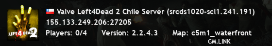 Valve Left4Dead 2 Chile Server (srcds1020-scl1.241.191)