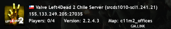 Valve Left4Dead 2 Chile Server (srcds1010-scl1.241.21)