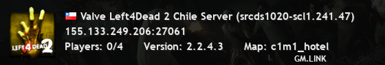 Valve Left4Dead 2 Chile Server (srcds1020-scl1.241.47)