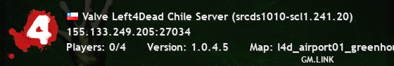 Valve Left4Dead Chile Server (srcds1010-scl1.241.20)