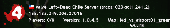 Valve Left4Dead Chile Server (srcds1020-scl1.241.2)