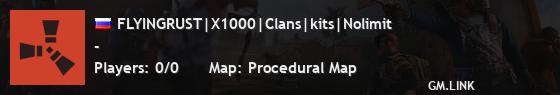 FLYINGRUST|X1000|Clans|kits|Nolimit